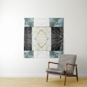 Moderne Abstracte Marmeren Agate Geometrische Blok Wandkleed (In Situ (horizontaal))