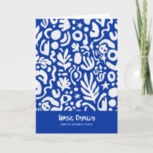 Moderne Abstracte Matisse Uitknip Patroon Naadloos Kaart