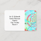 Moderne Abstracte medische benoeming Afsprakenkaartje (Achterkant)