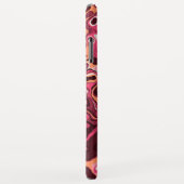 Moderne Abstracte Meisjesachtige Roze Bourgondisch Case-Mate iPhone Case (Achterkant/rechts)