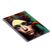 Moderne Abstracte meisjesjournaal Notitieboek (Rechterzijde)