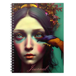 Moderne Abstracte meisjesjournaal Notitieboek