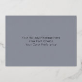 Moderne Abstracte Menora Roze Paars Blauw Folie Feestdagenkaart (Achterkant)