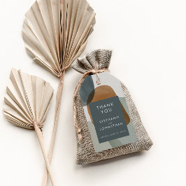 Moderne Abstracte minimalistische aangepaste gesch Cadeaulabel