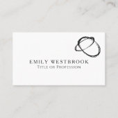 Moderne Abstracte minimalistische art Professional Visitekaartje (Voorkant)