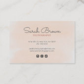 Moderne Abstracte minimalistische bergen Professio Visitekaartje (Achterkant)