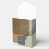 Moderne Abstracte minimalistische bruiloft Bedankdoosjes (Geopend)