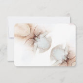 Moderne Abstracte minimalistische bruiloft RSVP Ka Kaart (Achterkant)