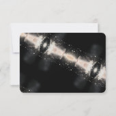 Moderne Abstracte minimalistische bruiloft RSVP Ka Kaart (Achterkant)