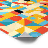 Moderne Abstracte minimalistische kringen Driehoek Poster (Hoek)