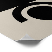 Moderne Abstracte minimalistische kunst uit het mi Poster (Hoek)