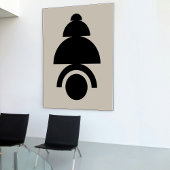 Moderne Abstracte minimalistische kunst uit het mi Poster