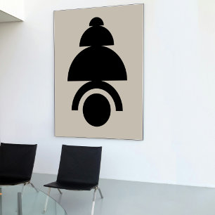 Moderne Abstracte minimalistische kunst uit het mi Poster