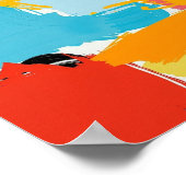 Moderne Abstracte Minimalistische Lijnkunstposter Poster (Hoek)