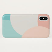 Moderne Abstracte minimalistische pastelkleurige t Case-Mate iPhone Case (Achterkant (horizontaal))
