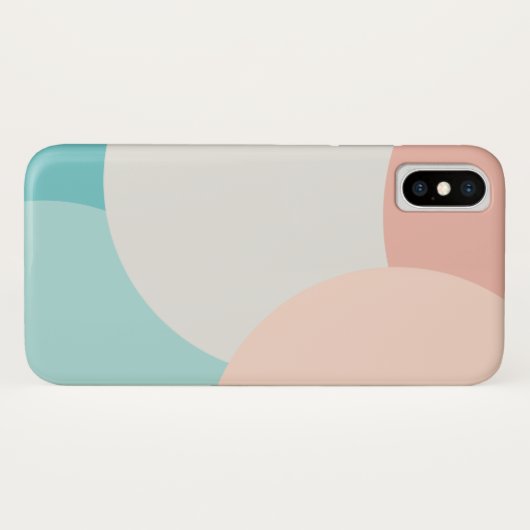 Moderne Abstracte minimalistische pastelkleurige t Case-Mate iPhone Case (Achterkant (horizontaal))