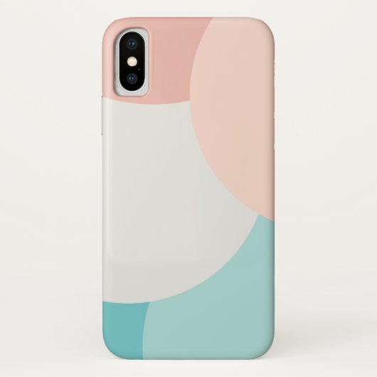 Moderne Abstracte minimalistische pastelkleurige t Case-Mate iPhone Case (Achterkant)