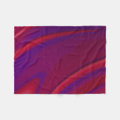 Moderne Abstracte Minimalistische Rode Paarse Draa Fleece Deken (Voorkant (Horizontaal))