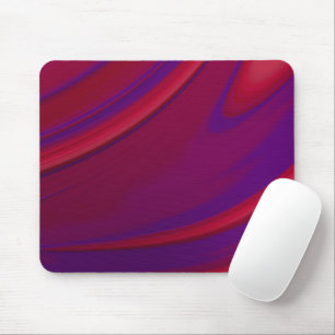 Moderne Abstracte Minimalistische Rode Paarse Draa Muismat