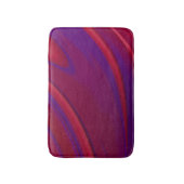 Moderne Abstracte minimalistische rode Paarse werv Badmat (Voorkant Verticaal)