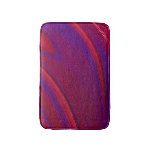 Moderne Abstracte minimalistische rode Paarse werv Badmat (Voorkant Verticaal)