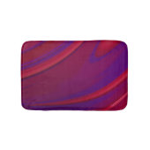 Moderne Abstracte minimalistische rode Paarse werv Badmat (Voorkant)