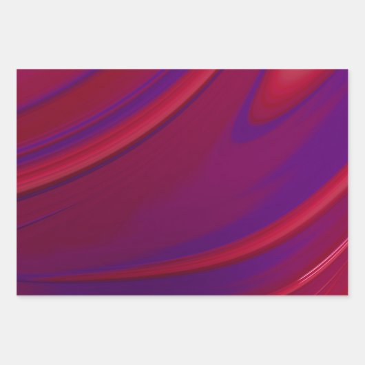 Moderne Abstracte minimalistische rode Paarse werv Inpakpapier Vel (Voorkant)