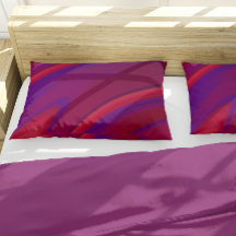 Moderne Abstracte minimalistische rode Paarse werv