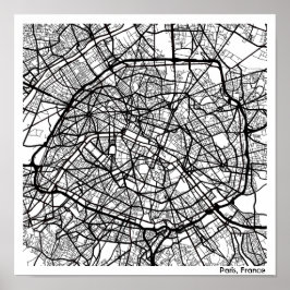 Moderne abstracte, minimalistische stadsplanning i poster