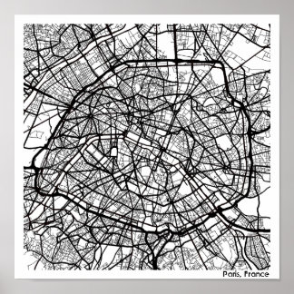Moderne abstracte, minimalistische stadsplanning i poster