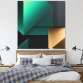 Moderne Abstracte Minimalistische Vormen Canvas Afdruk (Insitu (Slaapkamer))