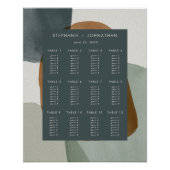 Moderne Abstracte minimalistische weddingstoelenka Perfect Poster (Voorkant)