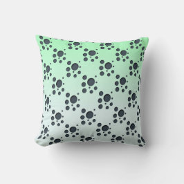 Moderne Abstracte Mintgroene Papierknip Patroon Kussen