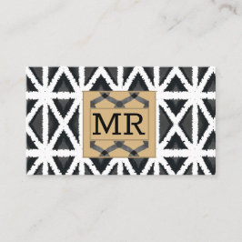 Moderne Abstracte monografie Visitekaartje