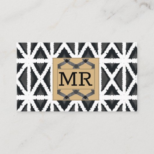 Moderne Abstracte monografie Visitekaartje (Voorkant)