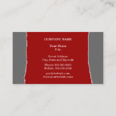 Moderne Abstracte Monogram Business/Networking Car Visitekaartje (Achterkant)