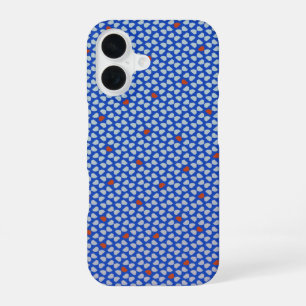 Moderne abstracte mozaïek geometrisch patroon 1293 iPhone 16 hoesje