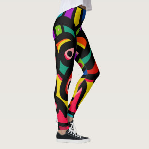 Moderne Abstracte multi-kleur Leggings
