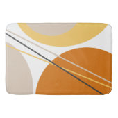 Moderne Abstracte Mustard Rust Brown uit de midden Badmat (Voorkant)