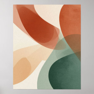 Moderne Abstracte muurkunst print