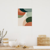 Moderne Abstracte muurkunst print (Keuken)