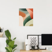 Moderne Abstracte muurkunst print (Thuiskantoor)