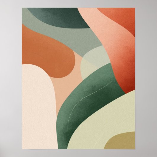 Moderne Abstracte muurkunst print (Voorkant)
