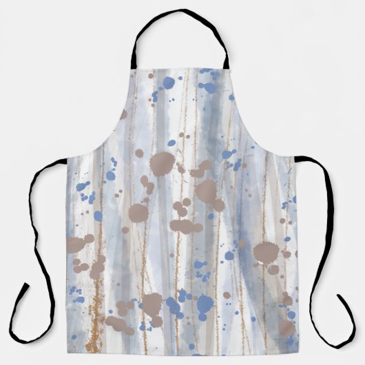 Moderne Abstracte Natuur kunstborstels Schort (Voorkant)
