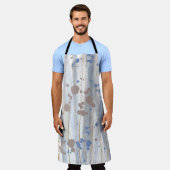 Moderne Abstracte Natuur kunstborstels Schort (Gedragen)