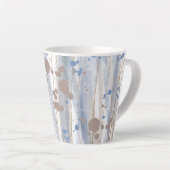 Moderne Abstracte Natuur Kunstpenseelstreken Latte Mok (Rechterhoek)
