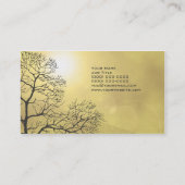 Moderne Abstracte Natuur Visitekaartje (Achterkant)