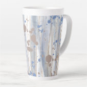 Moderne Abstracte Natuurkunstpenseelstreken Latte Mok (Rechterhoek)