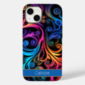 Moderne Abstracte neon kleur wervelingen Case-Mate iPhone Case (Achterkant)