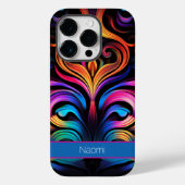 Moderne Abstracte neon kleuren Case-Mate iPhone Case (Achterkant)